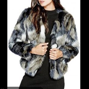Faux fur jacket
